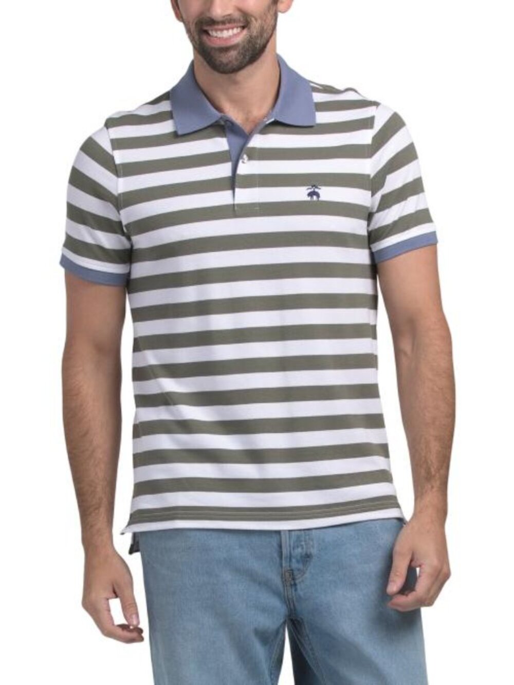 BROOKS BROTHERS Supima Cotton Blend Mariner Pique Polo